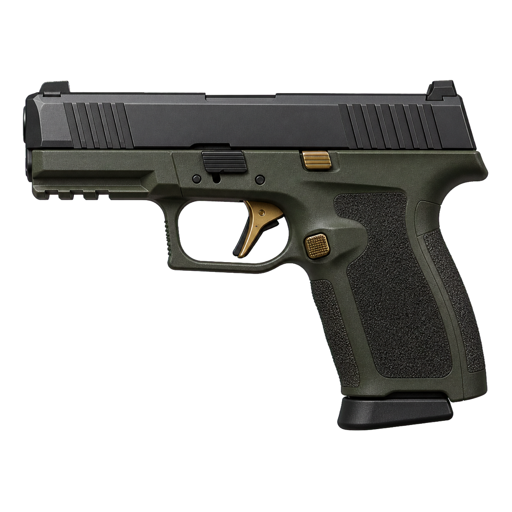 Styled pistol image used in Gun Room Tracker onboarding